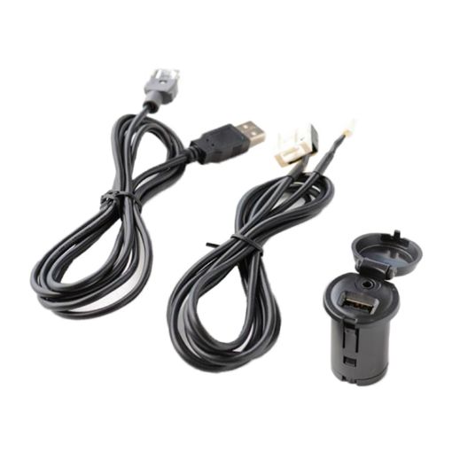 Car RD45 USB/AUX Audio Adapter Cable for Citroen C2/C5/Peugeot 207/307/408/508 - 1
