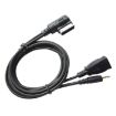 Car AMI AUX Audio Cable + USB Charging for Mercedes-Benz - 1