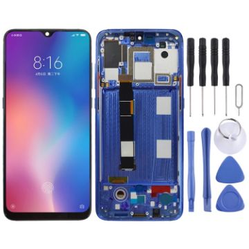 OLED LCD Screen for Xiaomi Mi 9 Digitizer Full Assembly (Blue) - 1