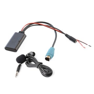 Picture of Car AUX Bluetooth Wireless Music Audio Cable + MIC Phone for Alpine KCE-236B 9870/9872