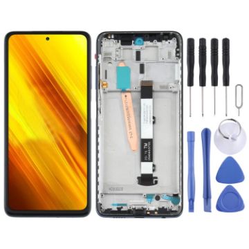 LCD Screen for Xiaomi Poco X3 NFC/Poco X3 Digitizer - Black - 1