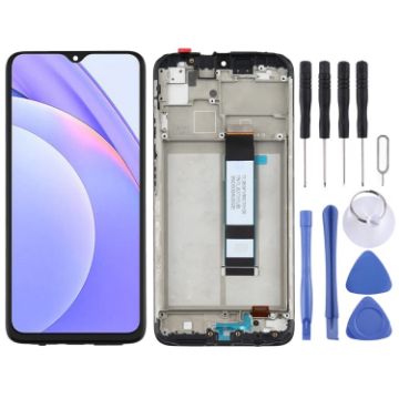 LCD Screen for Xiaomi Redmi Note 9 - Full Assembly with Frame - 1