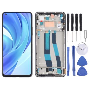 LCD Screen for Xiaomi Mi 11 Lite - Full Assembly with Frame - 1