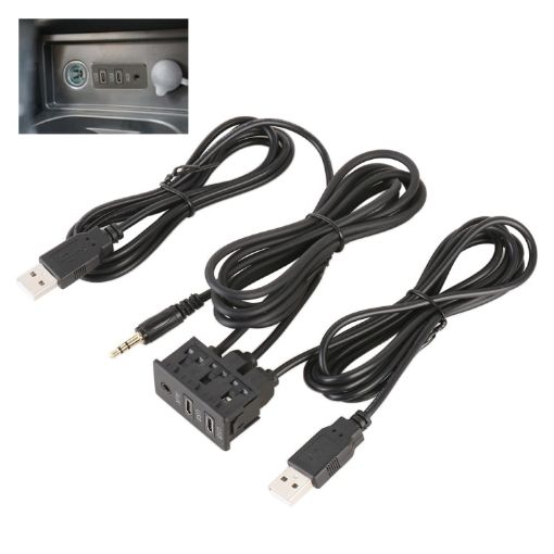 Universal Car Dual Type-C+AUX Charging Interface Seat - 1