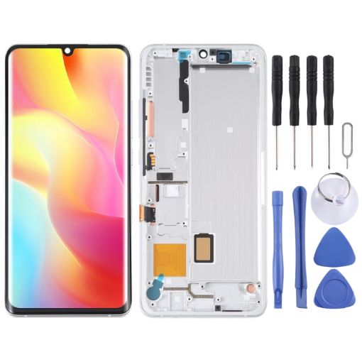 AMOLED LCD Screen for Xiaomi Mi Note 10 Lite - Silver - 1