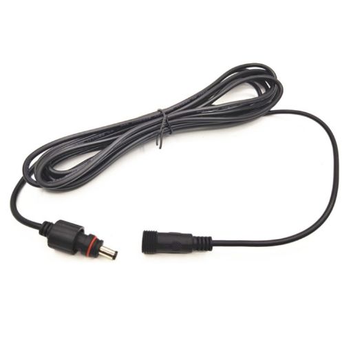 5m 12V/24V DC Pump Solar Light Extension Cable - Black - 1