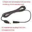 5m 12V/24V DC Pump Solar Light Extension Cable - Black - 5