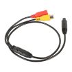 Car Rear View Camera Adapter Cable - 4 Pin Male to CVBS RCA Female - 3