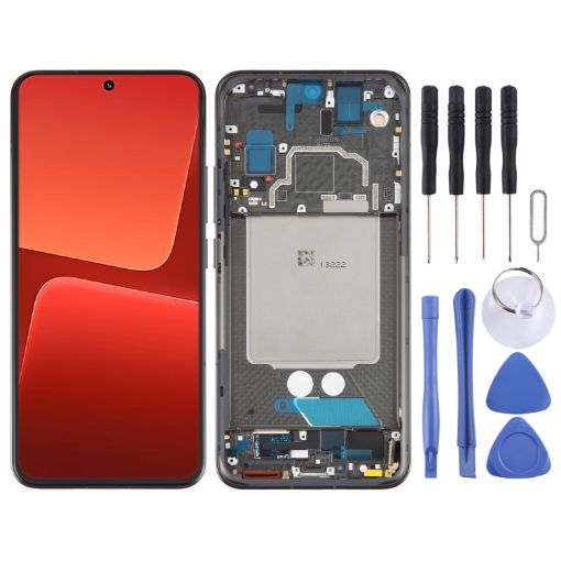 AMOLED LCD Screen For Xiaomi 13 Digitizer Full Assembly (Black) - 1
