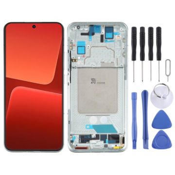 AMOLED LCD Screen For Xiaomi 13 Digitizer Assembly (Green) - 1