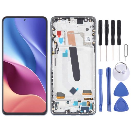 OLED LCD Screen For Xiaomi Redmi K40 Pro Digitizer Full Assembly (Blue) - 1