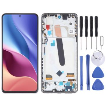 OLED LCD Screen For Xiaomi Redmi K40 Pro Digitizer Full Assembly Silver - 1