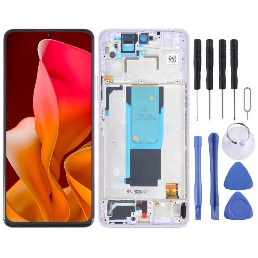 LCD Screen For Xiaomi 11i 5G Digitizer Full Assembly Purple - 1