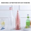 Champagne Wine Glasses Set + Wine Bottle - Transparent Green - 5