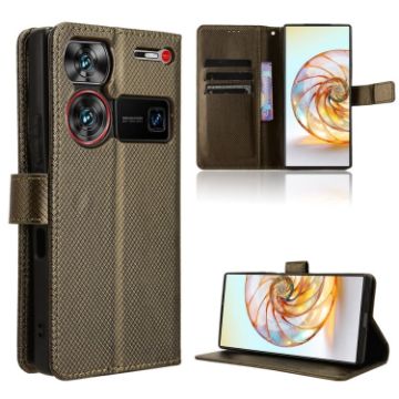 ZTE nubia Z60 Ultra Leather Phone Case (Brown) - 1