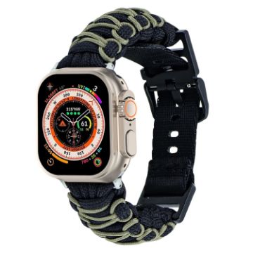 Apple Watch Ultra 2 49mm Dual-layer Braided Paracord Buckle Watch Band - 1