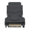 SATA 15 Pin Male to 4 Pin Female Adapter - Black - 2