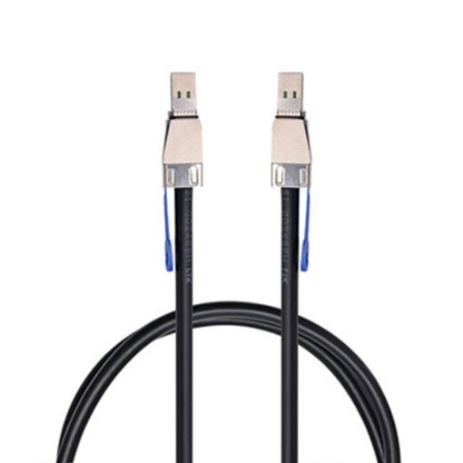 12Gbps SFF-8644 To 8644 HD Server Data Cable, Black 1m - 1