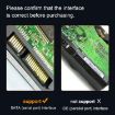USB-C to SATA Hard Drive Converter for 2.5" SSD/HDD (Black) - 3