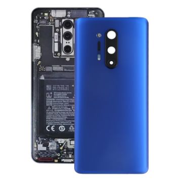 OnePlus 8 Pro Battery Back Cover with Camera Lens Cover - Blue - 1