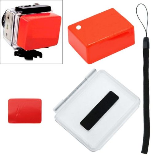 Floaty Sponge Waterproof Case Backdoor Cover for GoPro HERO4/3+ - 1