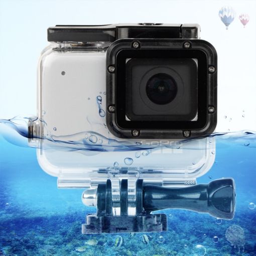 Waterproof Case + Touch Back Cover for GoPro HERO7 White/Silver - 1