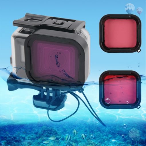 Waterproof Housing Case for GoPro HERO6/5 + Touch Screen Back Cover - 1