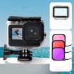 Waterproof Case + Touch Back Cover + Lens Filter for GoPro HERO10/9 Black - 1