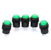 R16-503 16mm 4pin Self-Locking Push Button Switch with Indicator (5 Pcs) - 3