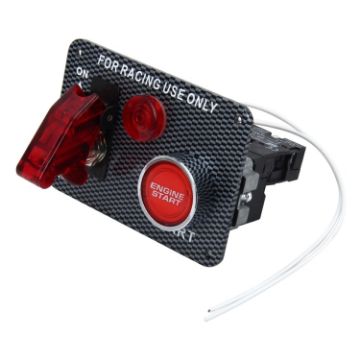 Auto Racing Toggle Switch Cover 12V 20A Red Racing Ignition Panel - 1
