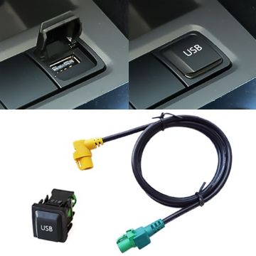 VW Golf 6/Scirocco/Sagitar Navigation RCD510+310+ USB Adapter Switch Plug - 1