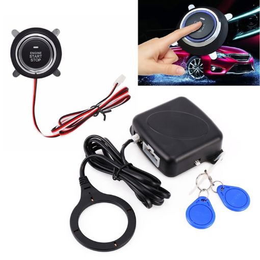 Smart Car Engine Start Stop Switch with RFID Alarm System - 1