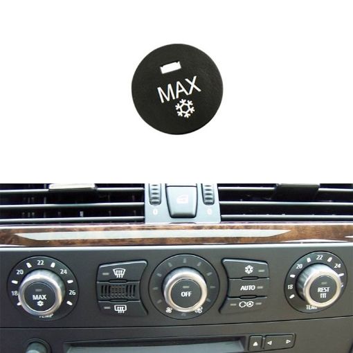 Car Air Conditioner Panel Switch Button MAX Snow Key for BMW E60 2003-2010 - 1