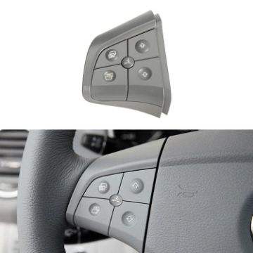 Picture of Car Left Side 5-button Steering Wheel Switch Buttons Panel 1648200010 for Mercedes-Benz W164, Left Driving (Grey)