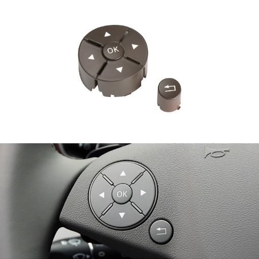 Mercedes-Benz W204 2007-2014 Left Side Steering Wheel Switch Panel - Brown - 1