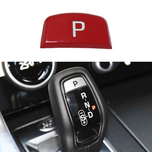 Red P Key Gear Lever Handball Switch for Land Rover Jaguar F-TYPE - 1