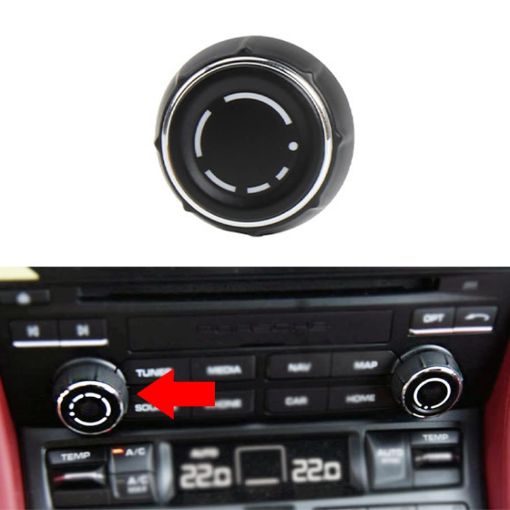 Porsche Cayenne Left CD Player Volume Knob Cover 97064292901 - 1