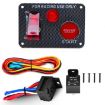 12V Car Racing Ignition Switch Panel with Start Button & Relay Wiring - 1