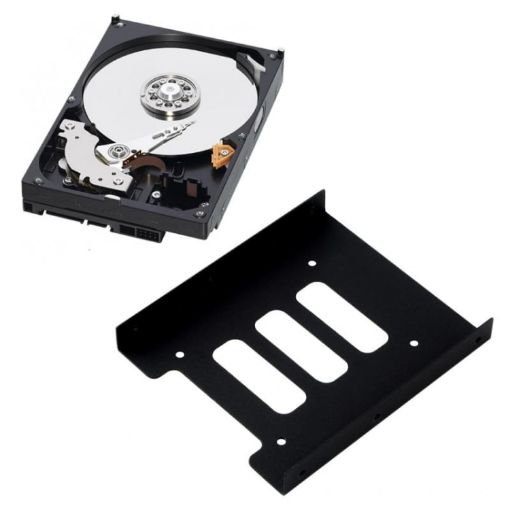 Metal Mount Adapter HDD SSD Bracket - 2.5 to 3.5 Inch - 1