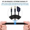 ZS0193 Headphone Audio Cable for Logitech Astro A10 A40 - Black - 2