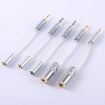 ZS0021 2.5mm Male to 4.4mm Female Balance Adapter Cable Silver - 2