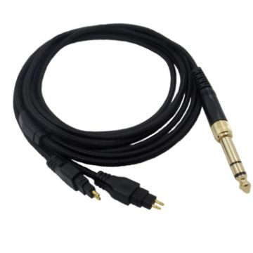 Sennheiser HD580 HD600 HD650 HD660S Headphone Audio Cable - Black - 1