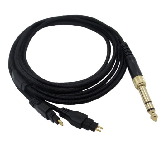 Sennheiser HD580 HD600 HD650 HD660S Headphone Audio Cable - Black - 1