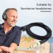 Sennheiser HD580 HD600 HD650 HD660S Headphone Audio Cable - Black - 5