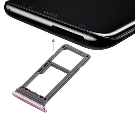 Galaxy S8 SIM Card Tray + Micro SD Tray (Pink) - 1