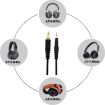 2m Replacement Audio Cable for ATH-M50X/M40X/M60X/M70X Headset (Black) - 6
