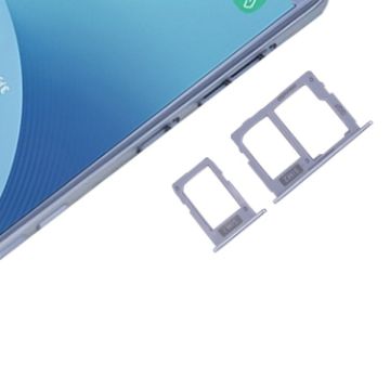 Blue SIM Card Tray + Micro SD Tray for Galaxy J3 (2017) & J5 (2017) & J7 (2017) - 1
