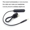 Bluetooth Cable for BOSE QC25/OE2/QC35/AKG/Y50/Y40 Headphones (Black) - 4