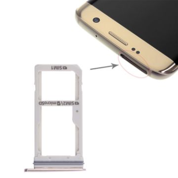 Galaxy S7 Edge 2 SIM Card Tray/Micro SD Card Tray - Gold - 1