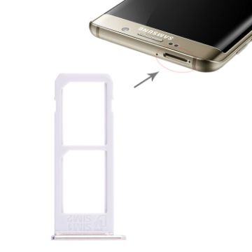Gold SIM Card Tray for Galaxy S6 Edge Plus/S6 Edge+ - 2 SIM Slots - 1
